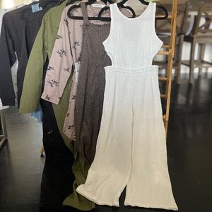 ZARA Kids white crepe cutout Jumper sz 7 youth